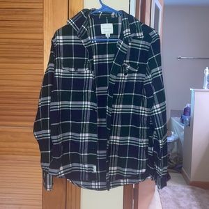 Dark green and blue flannel from American Eagle.
